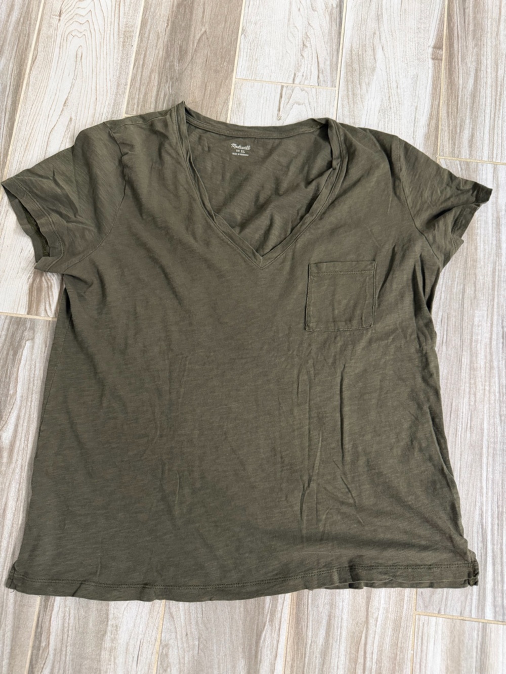 Madewell olive green tshirt